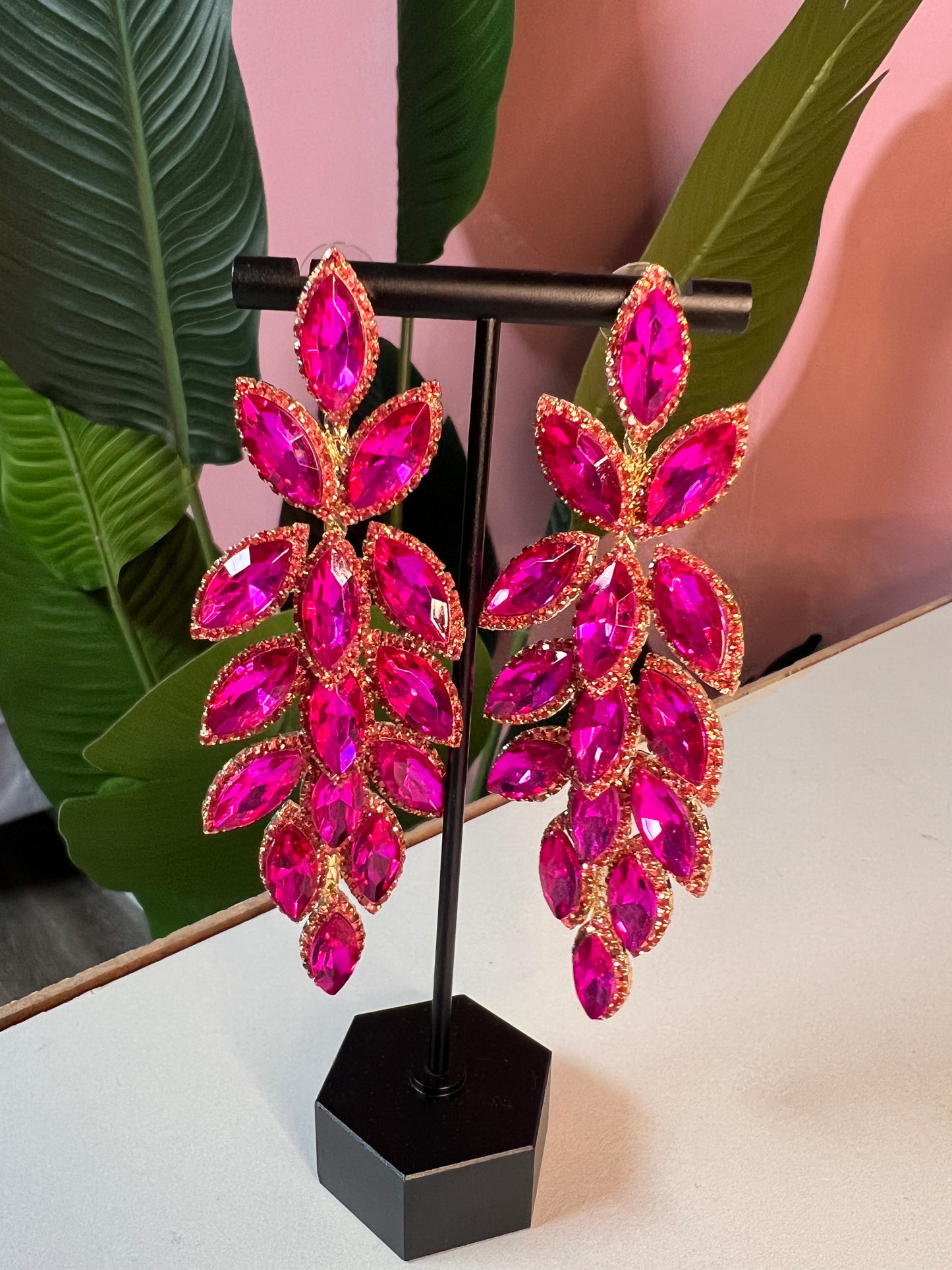 Pink Diamond Earrings