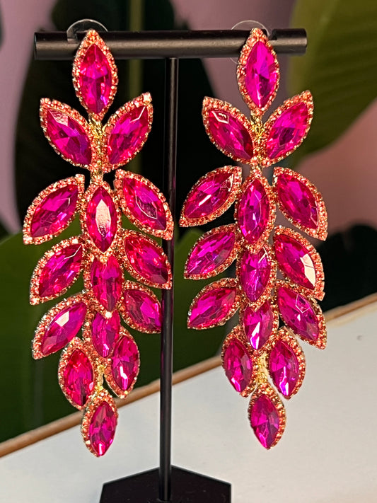 Pink Diamond Earrings